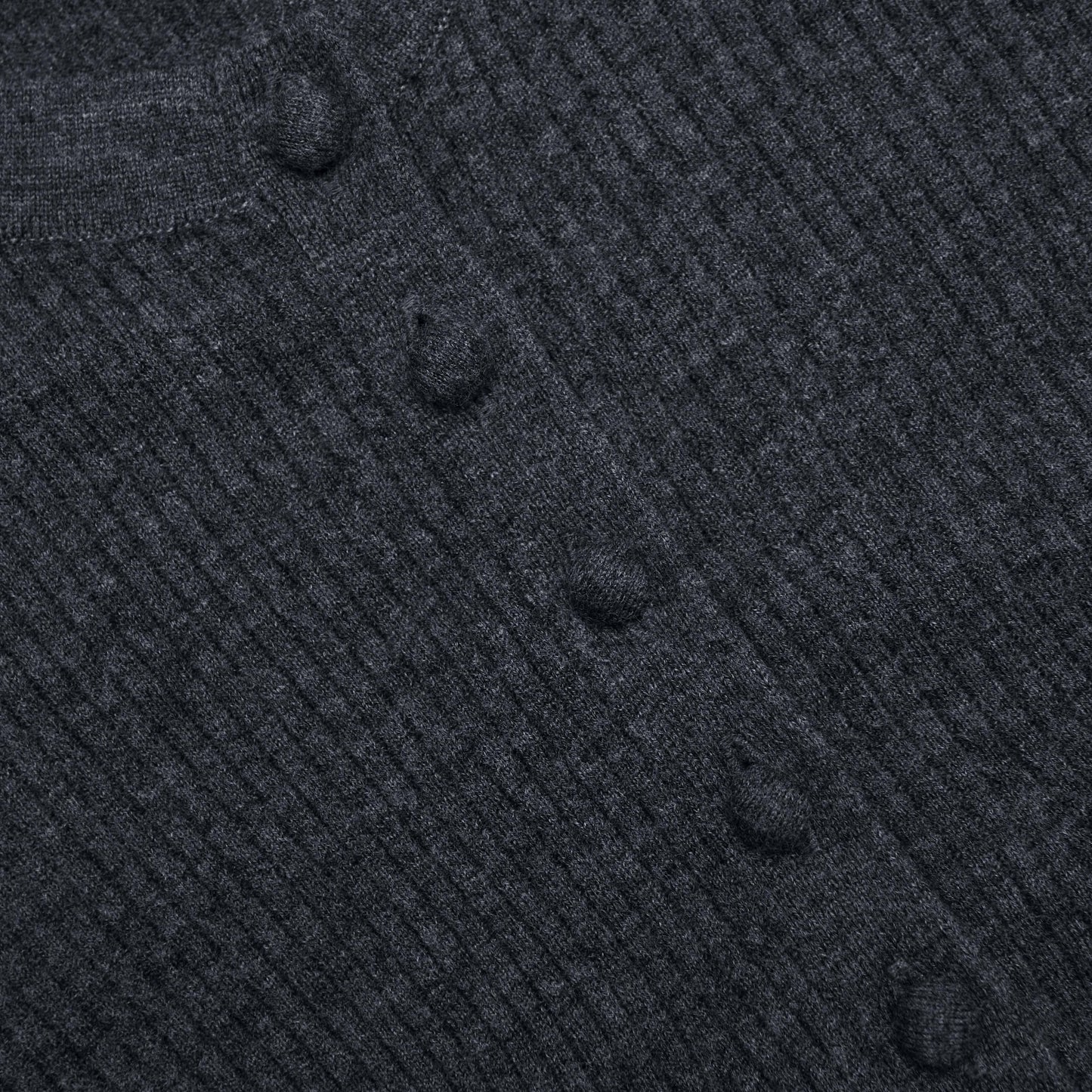 Gri Yün Örgü Tulum