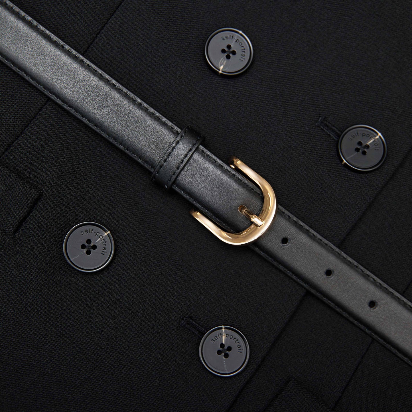 Siyah Yün Kruvaze Tulum