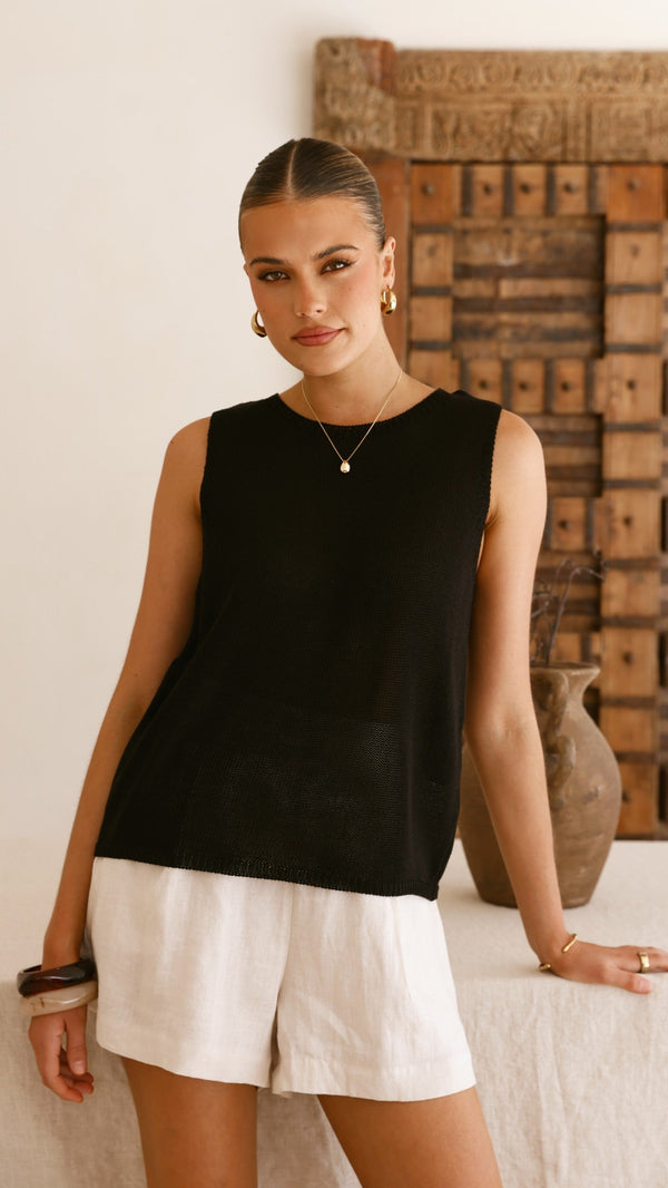 Fareeda Üst - Siyah