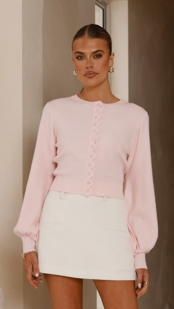 Davina Uzun Kollu Üst - Pembe