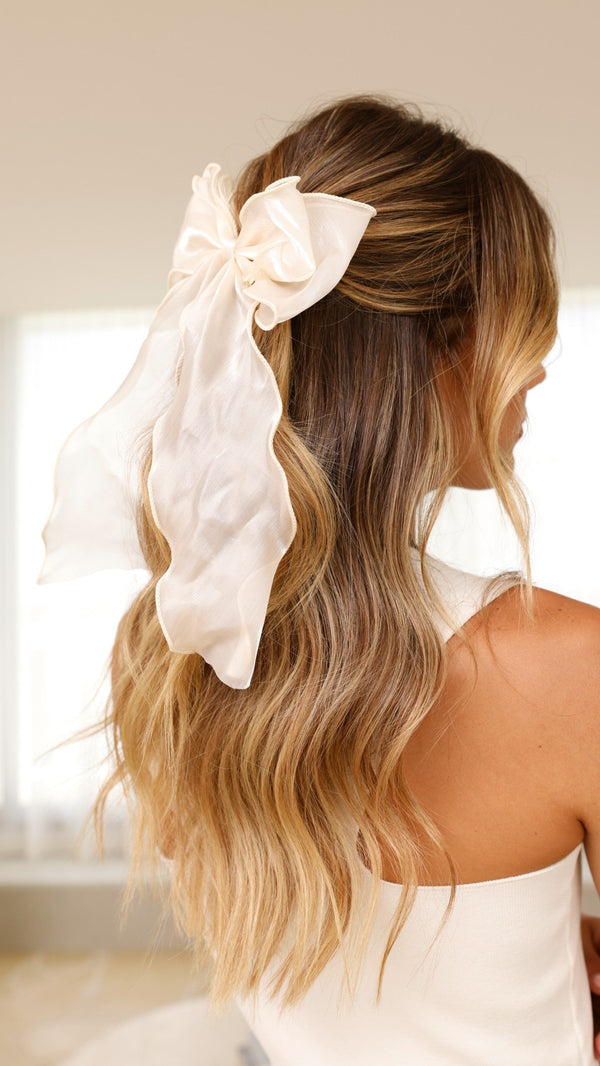 Wavery Saç Fiyongu - Krem