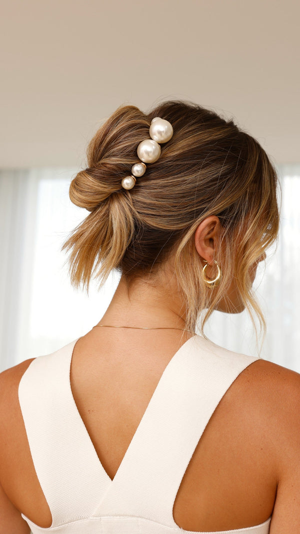 Vasska Saç Tokası Seti - İnci