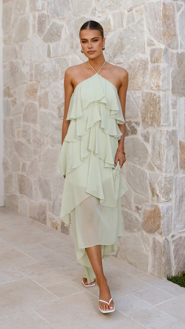 Soho Maxi Elbise - Sage