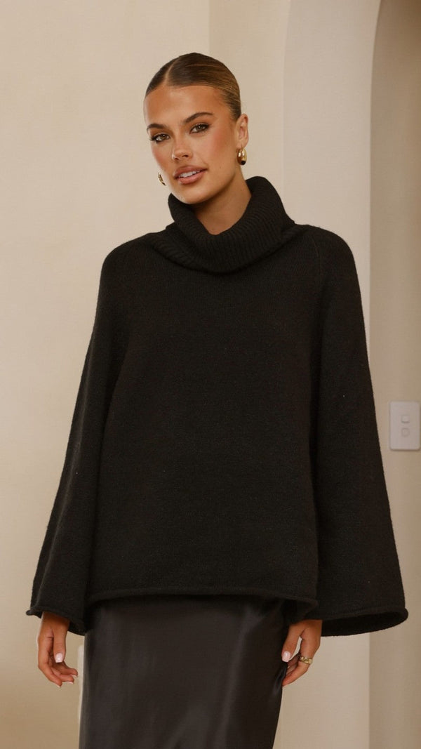 Jacques Örgü Kazak - Siyah