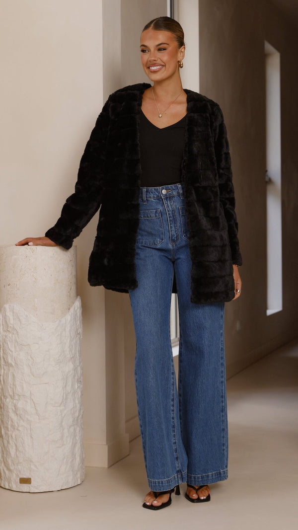 Tully Uzun Ceket - Siyah