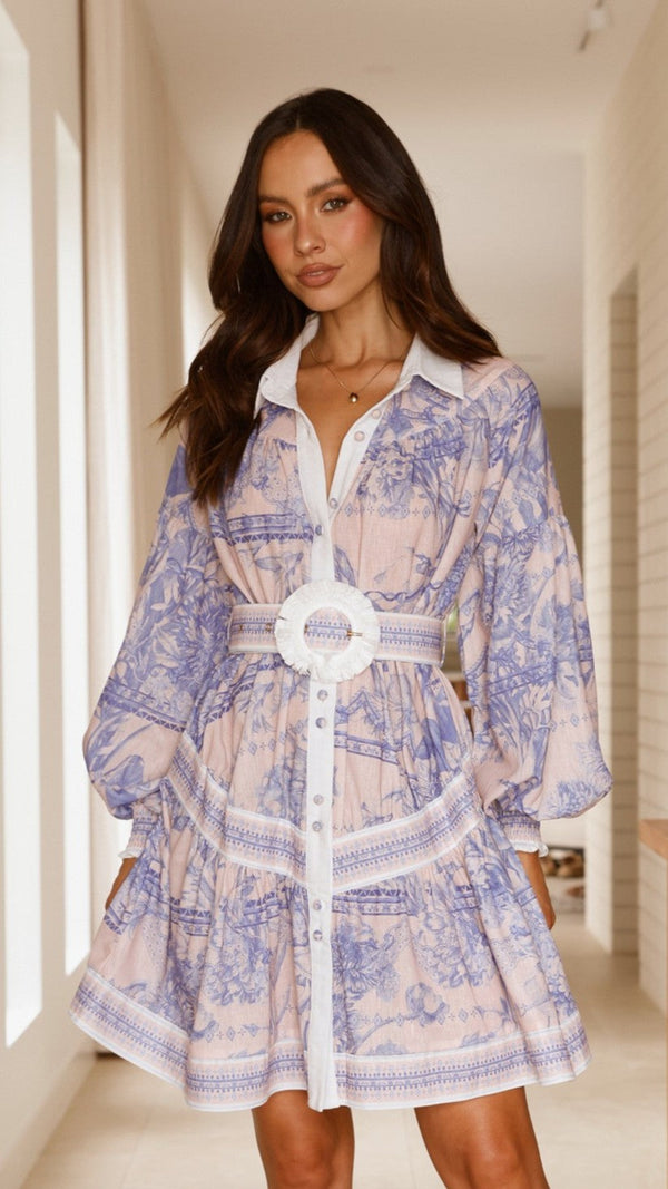 Zareen Uzun Kollu Mini Elbise - Bliss Doll