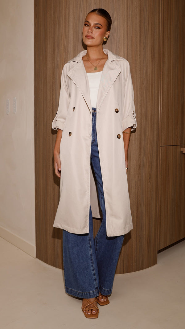 Rylie Trençkot - Kum Rengi