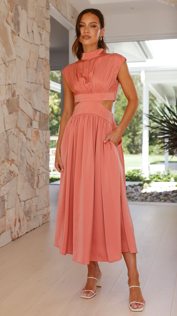 Cindie Midi Elbise - Çöl