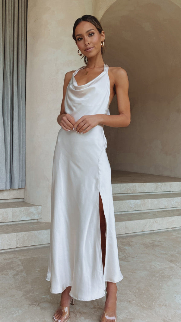 Sian Uzun Elbise - Şampanya