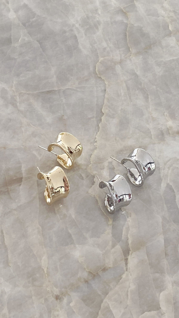 Erin Halka Küpeler - Gümüş