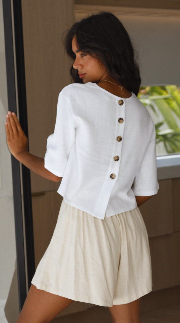 Charlotte Üst- Beyaz