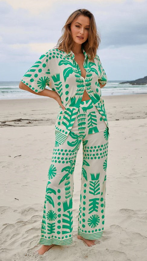 Jax Pantolon - Nazare Desenli