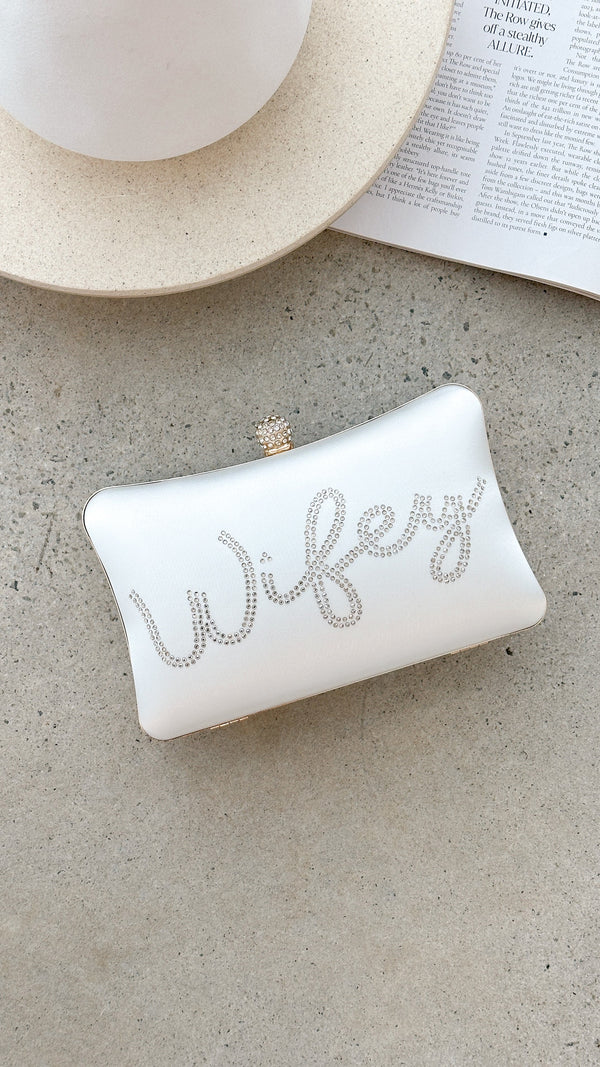 Wifey Saten Çanta - Altın