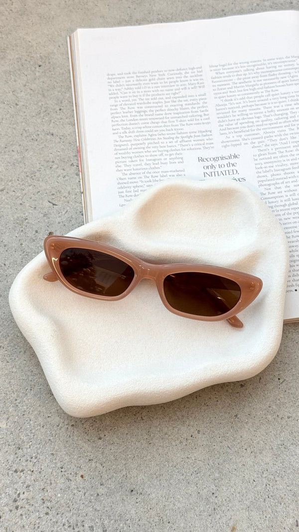 Caroline Güneş Gözlüğü - Ten Rengi / Kahverengi