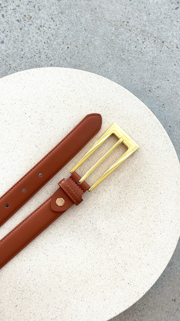 Stacey Belt - Latte / Altın