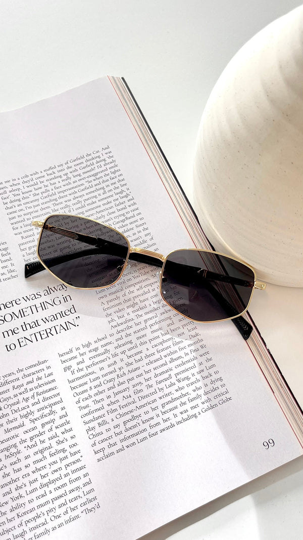 Quinta Güneş Gözlüğü - Siyah / Altın