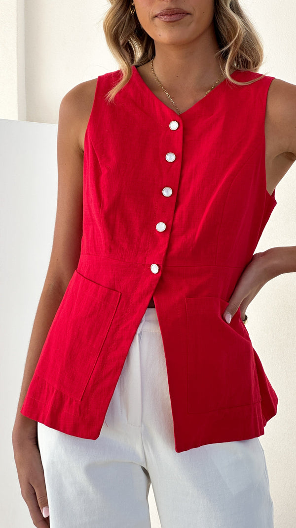 Amber Üst - Kırmızı