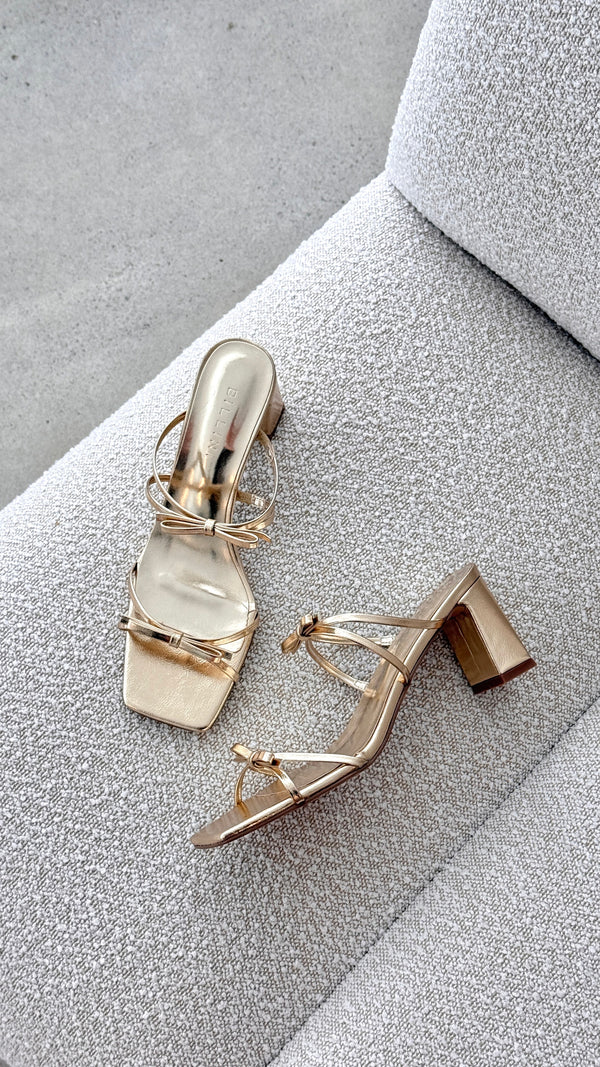 Ilkie Topuklu - Altın Metalik