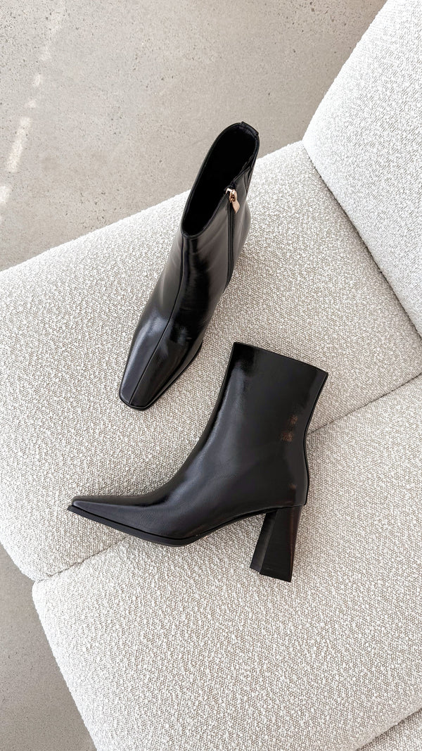 Wez Boots - Siyah Parlaklık