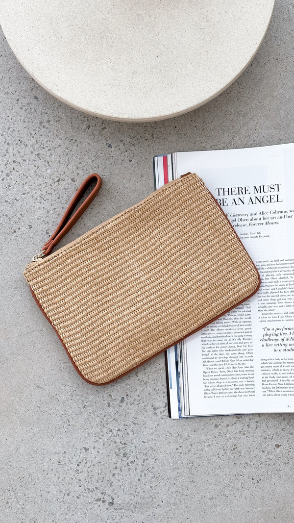 Francesca Weave Kese - Doğal/Kahverengi