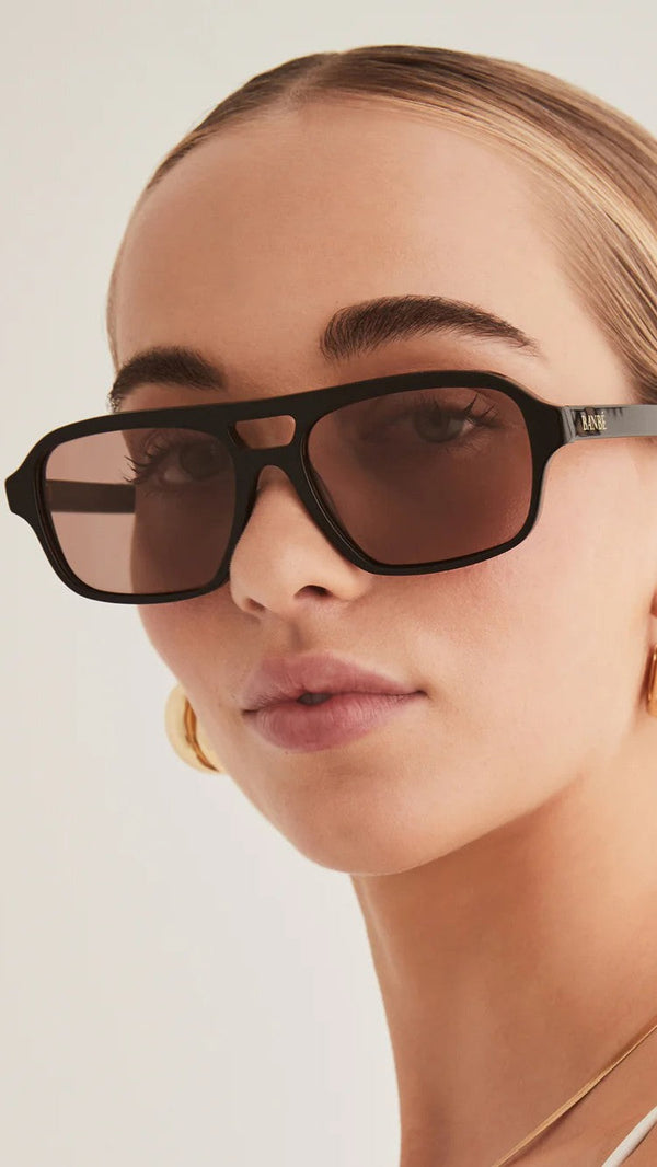 Delevigne Güneş Gözlüğü - Siyah / Karamel