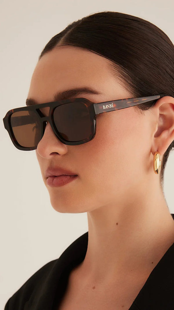 Del Ray Güneş Gözlüğü - Havana Tort / Çikolata